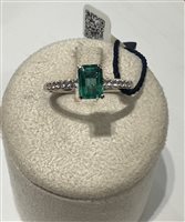 Anello Recarlo Donna in Oro bianco Smeraldo R79SP234/SM065-14